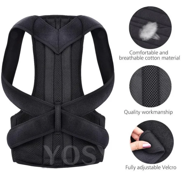 Posture Corrector for Men and Women Back Posture Brace Clavicle Support Stop Slouching and Hunching Adjustable Back Trainer - Image 4
