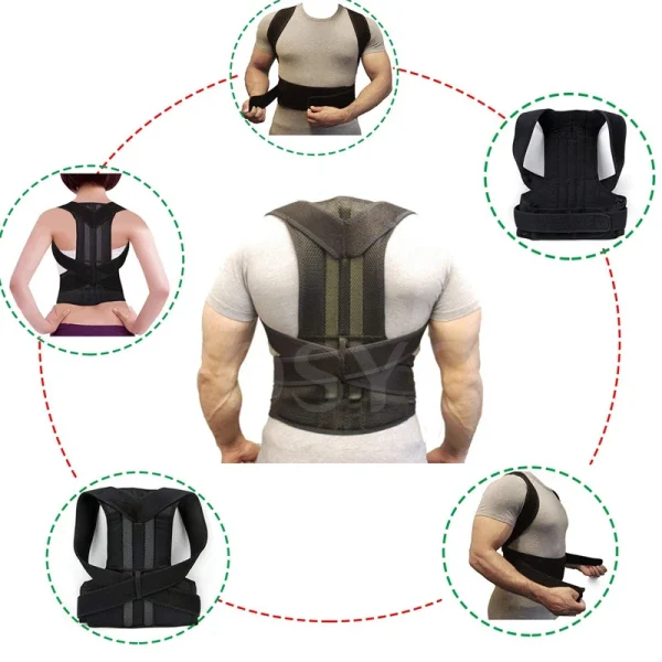 Posture Corrector for Men and Women Back Posture Brace Clavicle Support Stop Slouching and Hunching Adjustable Back Trainer - Image 5