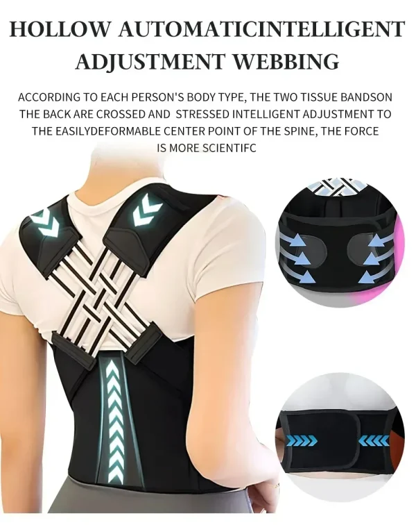 Posture Back Brace Adjustable Back Support Strap to Prevent Spinal Distortion and Hunchback for Men Women corrector de postura - Image 3