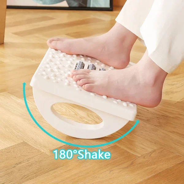 Foot Rest Under Desk Rocking Footstool with Massage Rollers Foot Rest Foot Relaxation Circulation for Home Study Office Work - Image 3