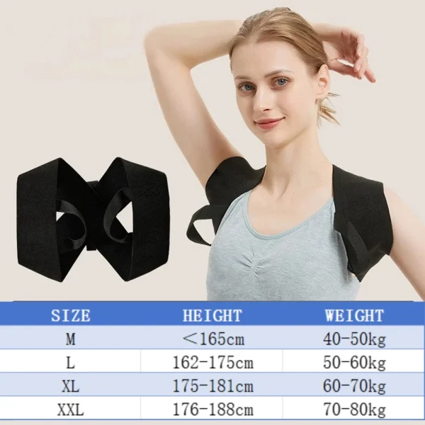 Posture Corrector for Women and Men, Adjustable Back Brace Shoulder Posture Brace, Back Straightener Posture Middle Upper Spine - Image 6
