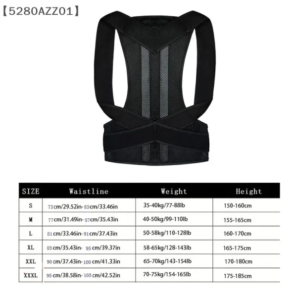 Posture Corrector for Men and Women Back Posture Brace Clavicle Support Stop Slouching and Hunching Adjustable Back Trainer - Image 6