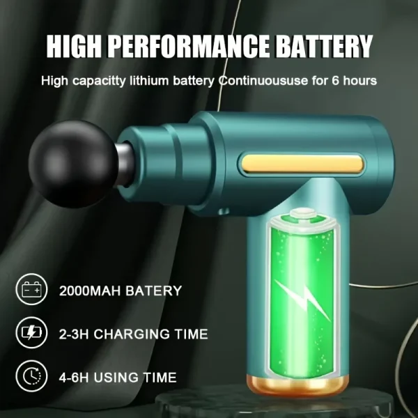 Fascial Gun Muscle Massage Gun Deep Tissue Muscle Handheld Percussion Massager For Body Back And Neck Leg - Image 5