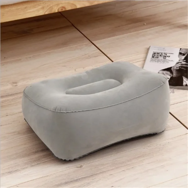 Inflatable Soft Footrest Pillow PVC Inflatable Foot Rest Pillow Cushion Air Travel Office Home Leg Up Relaxing Feet Almohada - Image 4