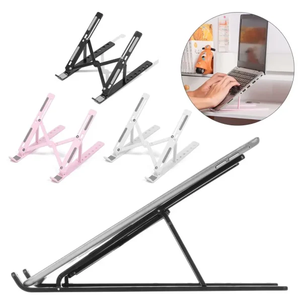 Adjustable Laptop Stand Folding Portable Desktop Holder Office Supplies Support For Notebook Computer Macbook Pro Air iPad - Image 2