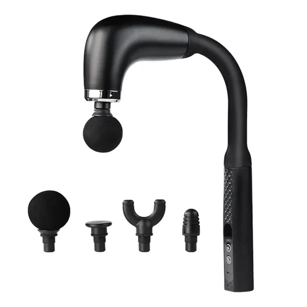 Portable Fascial Massage Gun Electric Percussion Pistol Massager Body Relaxation With LED Touch Screen 4Replaceable Massage Head - Image 7