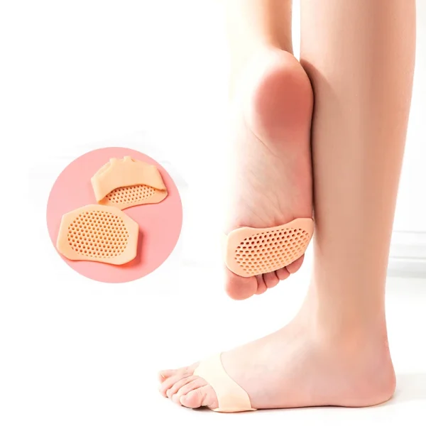 Cotton Forefoot Pads Women Soft High Heel Shoes Half Insole Pain Relief Feet Protective Cushion Toe Support Pads 1 Pair - Image 5
