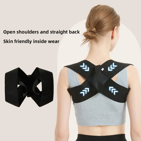 Posture Corrector for Women and Men, Adjustable Back Brace Shoulder Posture Brace, Back Straightener Posture Middle Upper Spine - Image 2