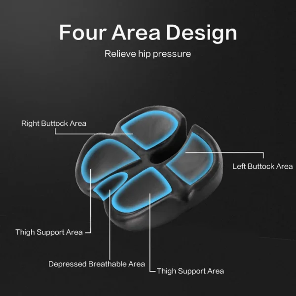Memory Foam Seat Cushion Non Slip Orthopedic Prostate Cushion for Tailbone Sciaticaback Pain Relief Comfort Chair Car Seat - Image 4
