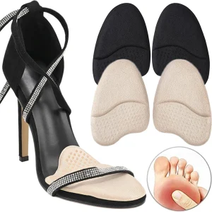 Forefoot Insert Cushion Pads Women Soft Orthopedic Insoles High Heels Insoles Anti-slip Foot Pain Relief Pads Gel Shoe Insert
