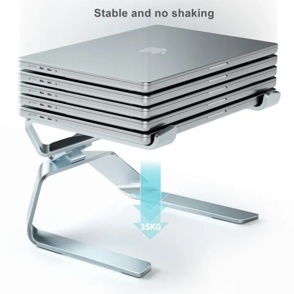 Laptop Stand Adjustable Aluminum Alloy Notebook Tablet Stand Up to 17.3 Inch Laptop Portable Fold Holder Cooling Bracket Support - Image 5