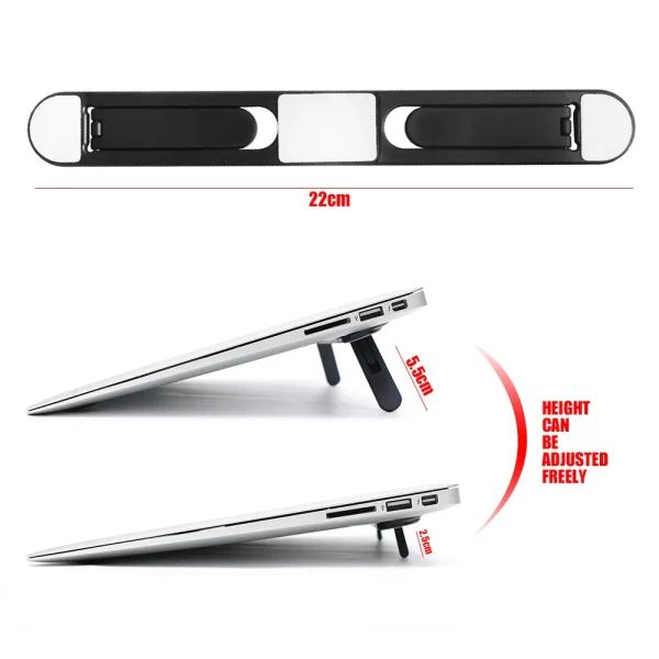 Adjustable Aluminum Laptop Stand Portable Notebook Support Holder For Macbook Pro Computer Riser Stand Cooling Bracket New - Image 7