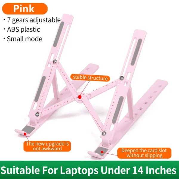 Foldable Laptop Stand Portable Adjustable Tablet Computer Support Notebook Bracket For Macbook Air iPad Tablets Base Accessories - Image 7