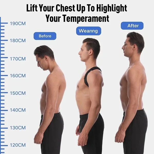 Adjustable Back Shoulder Posture Corrector Belt Clavicle Spine Pain Relief Support Reshape Your Body Home Office Back Neck Brace - Image 2