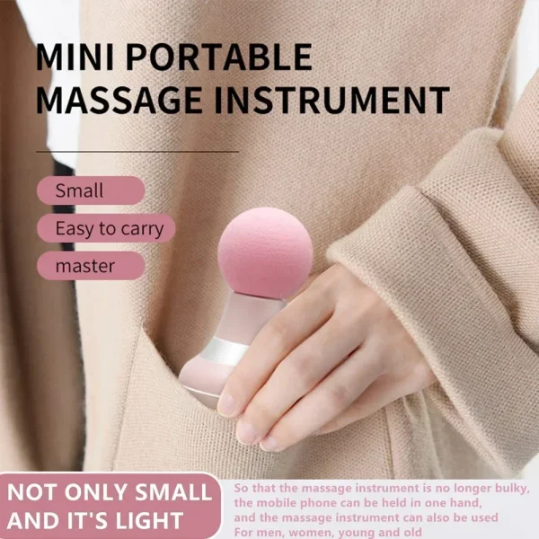 Mini Portable Massage Gun Deep Tissue Percussion Handheld Muscle Massager for Athletes Body Back Pain Relief - Image 5