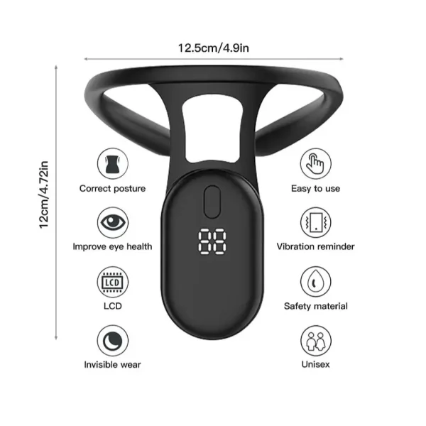 Smart Posture Corrector Miicro Vibration Posture Training Reminder Sensor Back Posture Neck Hump Corrector for Adult Kids - Image 6