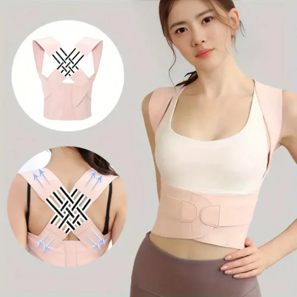 Posture Corrector for Women and Men, Adjustable Shoulder Posture Brace, Back Straightener Posture, Used for Middle Upper Spine - Image 5
