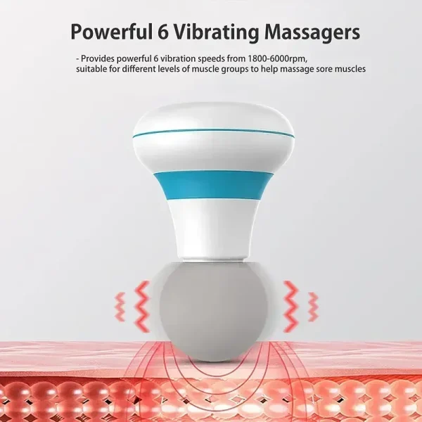 Mini Portable Massage Gun Deep Tissue Percussion Handheld Muscle Massager for Athletes Body Back Pain Relief - Image 2