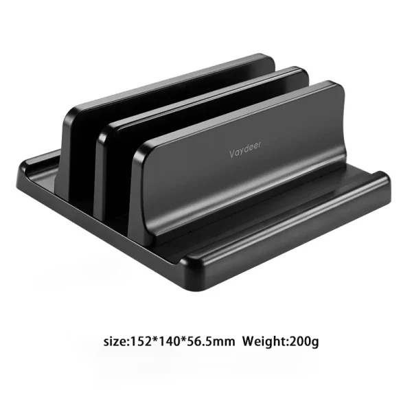 Plastic Vertical Laptop Stand Holder Adjustable Desktop Notebook Dock Space-Saving 3 In 1 computer stand - Image 7