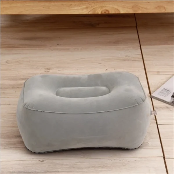 Inflatable Soft Footrest Pillow PVC Inflatable Foot Rest Pillow Cushion Air Travel Office Home Leg Up Relaxing Feet Almohada - Image 2