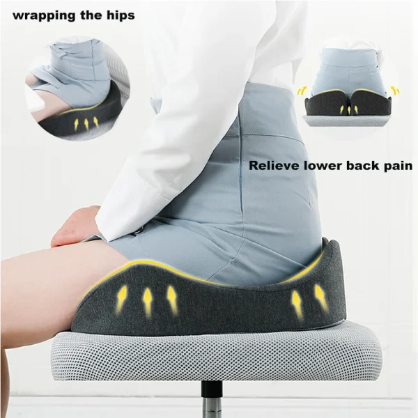 Memory Foam Seat Cushion Portable Comfort Car Seat Pad Fatigue Pain Relief Suitable Chair Cushion Car Accessories - Image 5