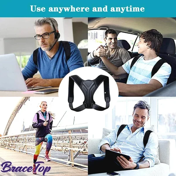 Adjustable Back Shoulder Posture Corrector Belt Clavicle Spine Pain Relief Support Reshape Your Body Home Office Back Neck Brace - Image 4