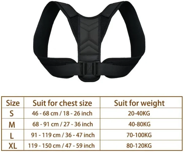Posture Corrector Unisex Adjustable For Clavicle  Spine Support Belt Reshape Your Body Home Office Sport Upper Back Neck Brace - Image 7