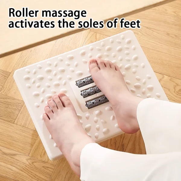Foot Rest Under Desk Rocking Footstool with Massage Rollers Foot Rest Foot Relaxation Circulation for Home Study Office Work - Image 2