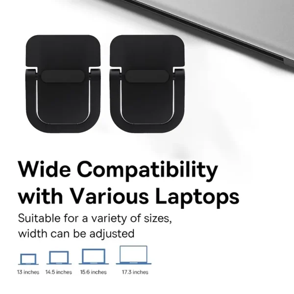 Portable Laptop Stand With 2 Adjustable Angles Foldable Bracket Invisible Laptop Riser Stand For HP Dell Lenovo Notebook Holder - Image 2