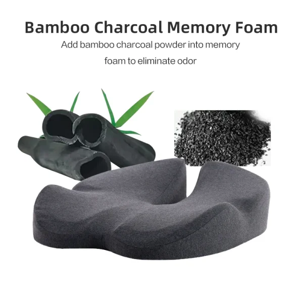 Memory Foam Seat Cushion Non Slip Orthopedic Prostate Cushion for Tailbone Sciaticaback Pain Relief Comfort Chair Car Seat - Image 5