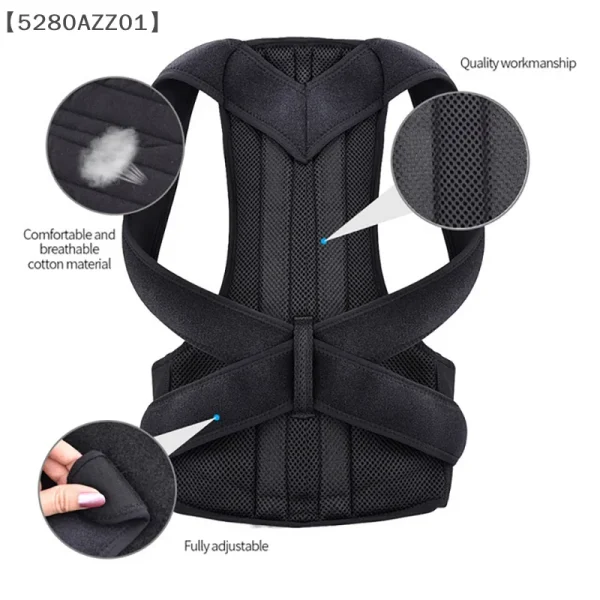 Posture Corrector for Men and Women Back Posture Brace Clavicle Support Stop Slouching and Hunching Adjustable Back Trainer - Image 5