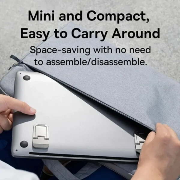 Portable Laptop Stand With 2 Adjustable Angles Foldable Bracket Invisible Laptop Riser Stand For HP Dell Lenovo Notebook Holder - Image 4