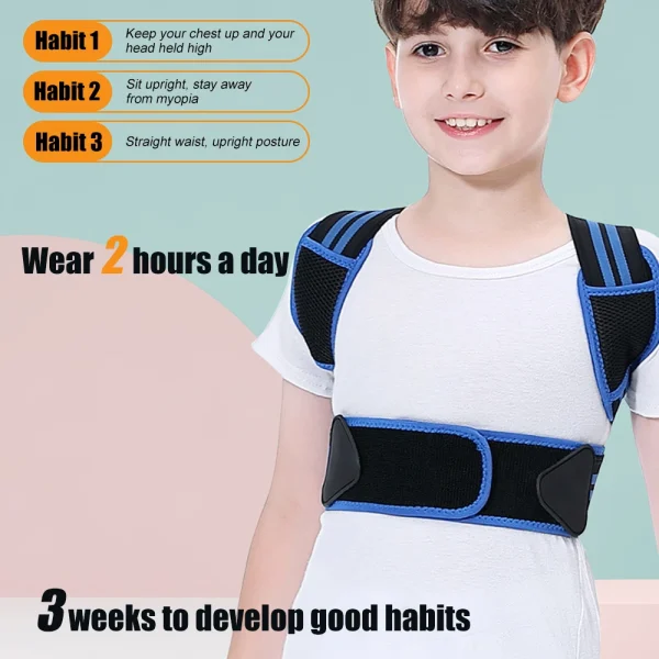 TIKE Children Back Posture Corrector Orthopedic Corset Shoulder Lumbar Wasit Support Correction Kids Teens Straighten Upper Belt - Image 3