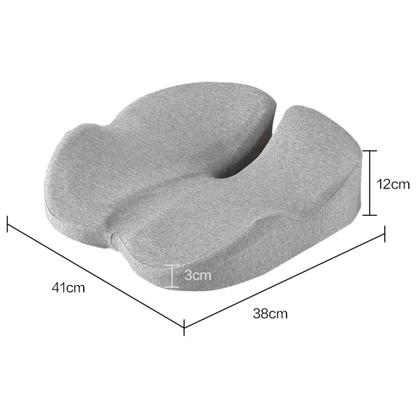 Memory Foam Seat Cushion Non Slip Orthopedic Prostate Cushion for Tailbone Sciaticaback Pain Relief Comfort Chair Car Seat - Image 7