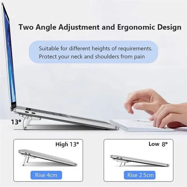 Foldable Laptop Stand Portable Notebook Support Base Holder Adjustable Riser Cooling Bracket Universal for Tablet  Laptops PC - Image 6
