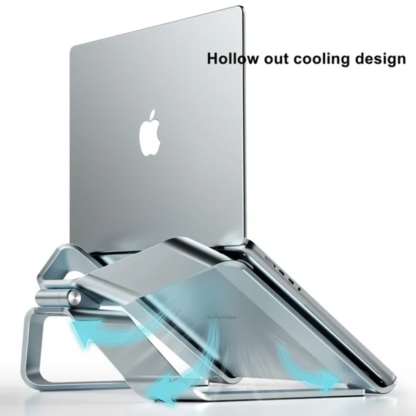 Laptop Stand Adjustable Aluminum Alloy Notebook Tablet Stand Up to 17.3 Inch Laptop Portable Fold Holder Cooling Bracket Support - Image 4
