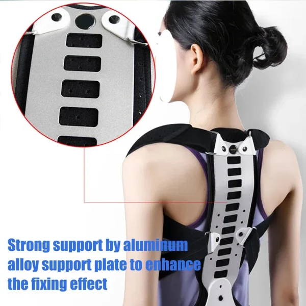 Adjustable Back Brace Posture Corrector Women Men Back Straightener Trainer for Scoliosis & Hunchback Correction, Spine Support - Image 4