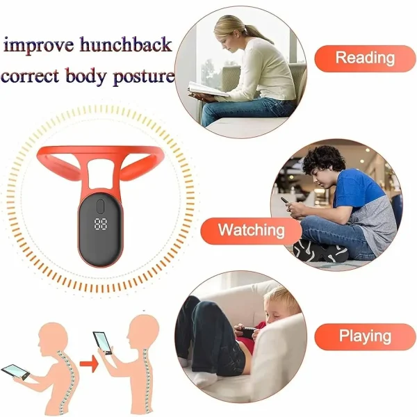 Correct Neck Posture For Adult Kid Healt Smart Posture Corrector Device Posture Training Realtime Scientific Back Posture - Image 3