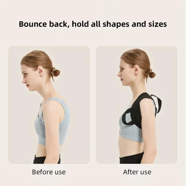 Posture Corrector for Women and Men, Adjustable Back Brace Shoulder Posture Brace, Back Straightener Posture Middle Upper Spine - Image 5