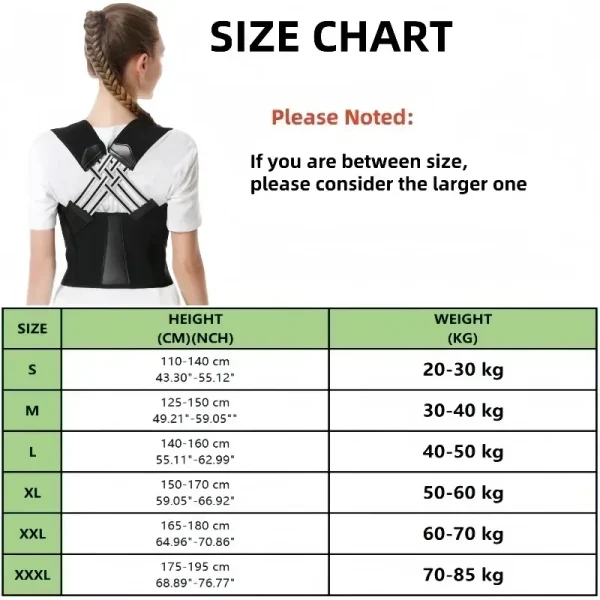 Posture Back Brace Adjustable Back Support Strap to Prevent Spinal Distortion and Hunchback for Men Women corrector de postura - Image 6