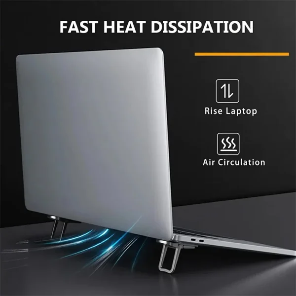 Foldable Laptop Stand Portable Notebook Support Base Holder Adjustable Riser Cooling Bracket Universal for Tablet  Laptops PC - Image 3
