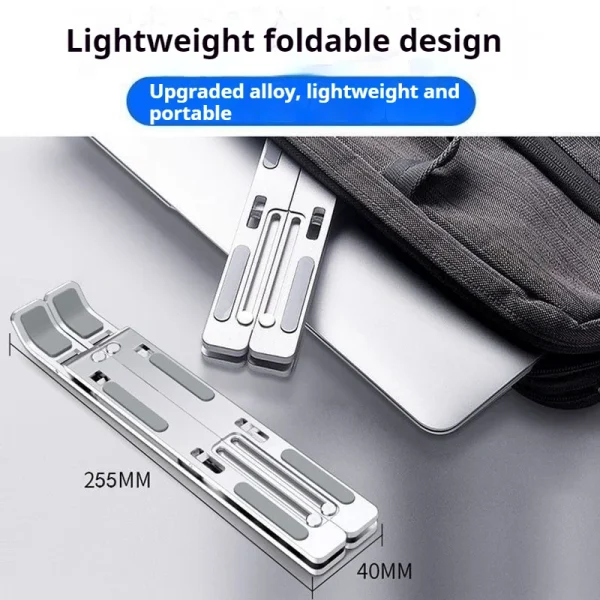 Foldable Laptop Stand Adjustable Portable Aluminum Notebook Bracket Support Base For Macbook Air Pro Accessories Convenient Top - Image 2