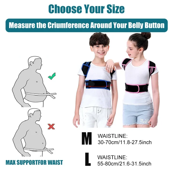 TIKE Children Back Posture Corrector Orthopedic Corset Shoulder Lumbar Wasit Support Correction Kids Teens Straighten Upper Belt - Image 6