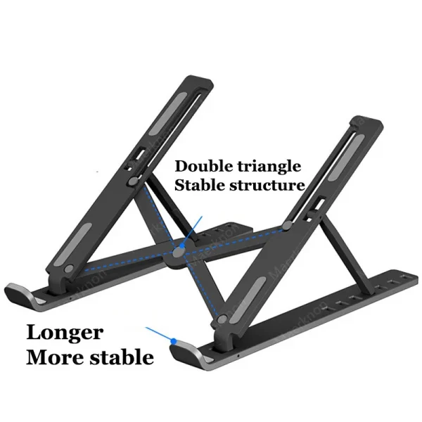 Foldable Laptop Stand Portable Adjustable Tablet Computer Support Notebook Bracket For Macbook Air iPad Tablets Base Accessories - Image 6