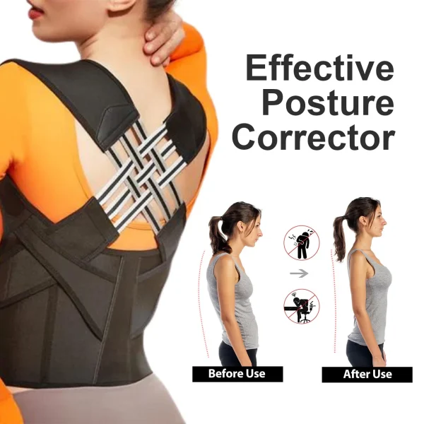 Posture Back Brace Adjustable Back Support Strap to Prevent Spinal Distortion and Hunchback for Men Women corrector de postura - Image 2