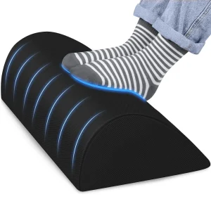 1pcs Foot Rest for Under Desk at WorkErgonomic Design Foot Stool for Fatigue with Memory Foam,Non Slip Bead,Washable Cover-Under