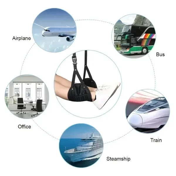 Foot Rest Airplane Footrest Made With High Quality Foam Portable Travel Footrest Carry-On Foot Rest Adjustable Height Foot Rest - Image 6