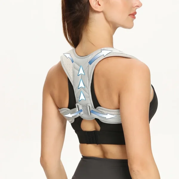 Back Posture Correction Belt Hunchback Corrector Adult Men and Women Sitting Posture Correction Belt Shoulder Straight Back - Image 2
