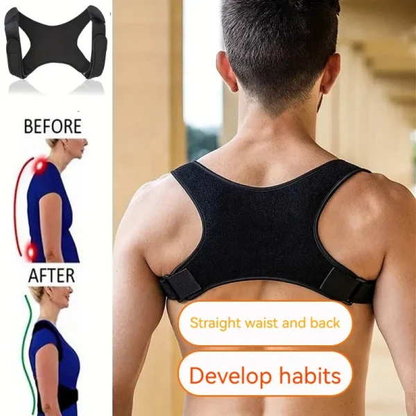 Anti-Hunchback Corrector For Improving Posture Reducing Hunchback Lightweight Back Support Back Sitting Correction Belt - Image 3