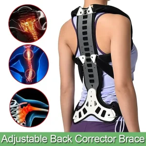 Adjustable Back Brace Posture Corrector Women Men Back Straightener Trainer for Scoliosis & Hunchback Correction, Spine Support